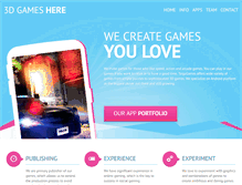 Tablet Screenshot of 3dgameshere.com